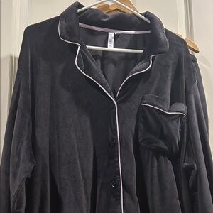 Joyspun 2 piece pajama lounge set elastic Wide Leg detail trim Size 3X (22W-24W)